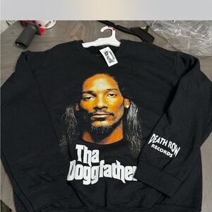 Death Row Records Black Crewneck Sweater